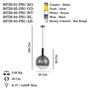 Opviq Vanetta - PB1-GD Lámpara de araña negra ajustable